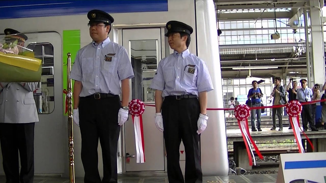 東武鉄道野田線新型車両６００００系出発式TOBU RAILWAY -- Noda Line -- new model both 60000 system -- a departing ceremony