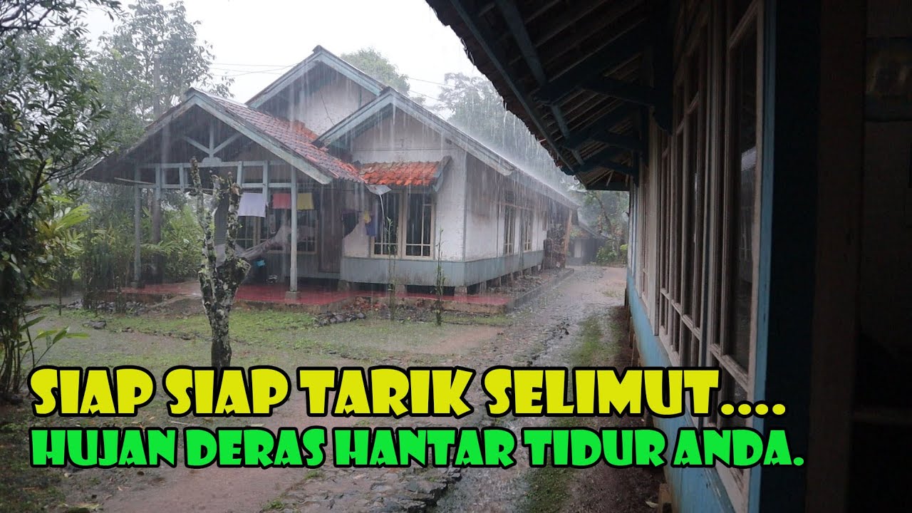 Suasana Hujan Begini...Selimut Melambai Lambai Memanggil Kita...Auto Tidur Nyenyak..