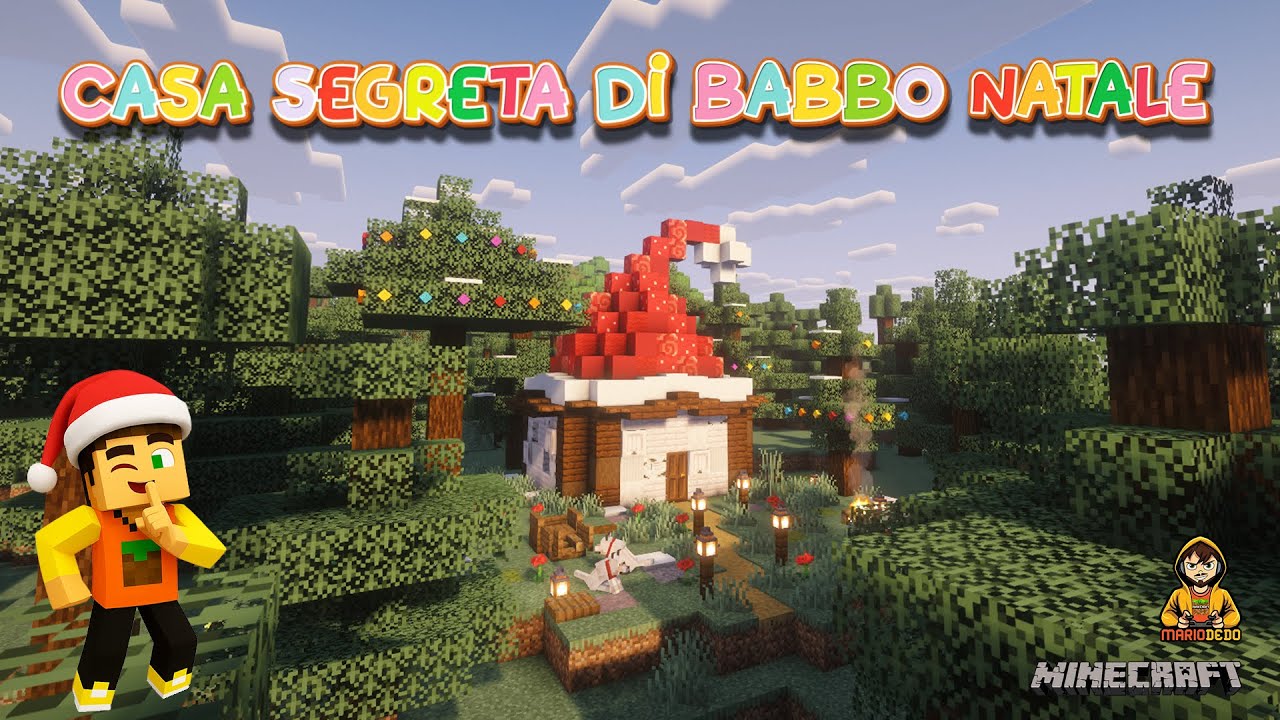 Casa babbo natale Minecraft 🏠🎅 casa segreta di Babbo Natale Minecraft 🎄🤶