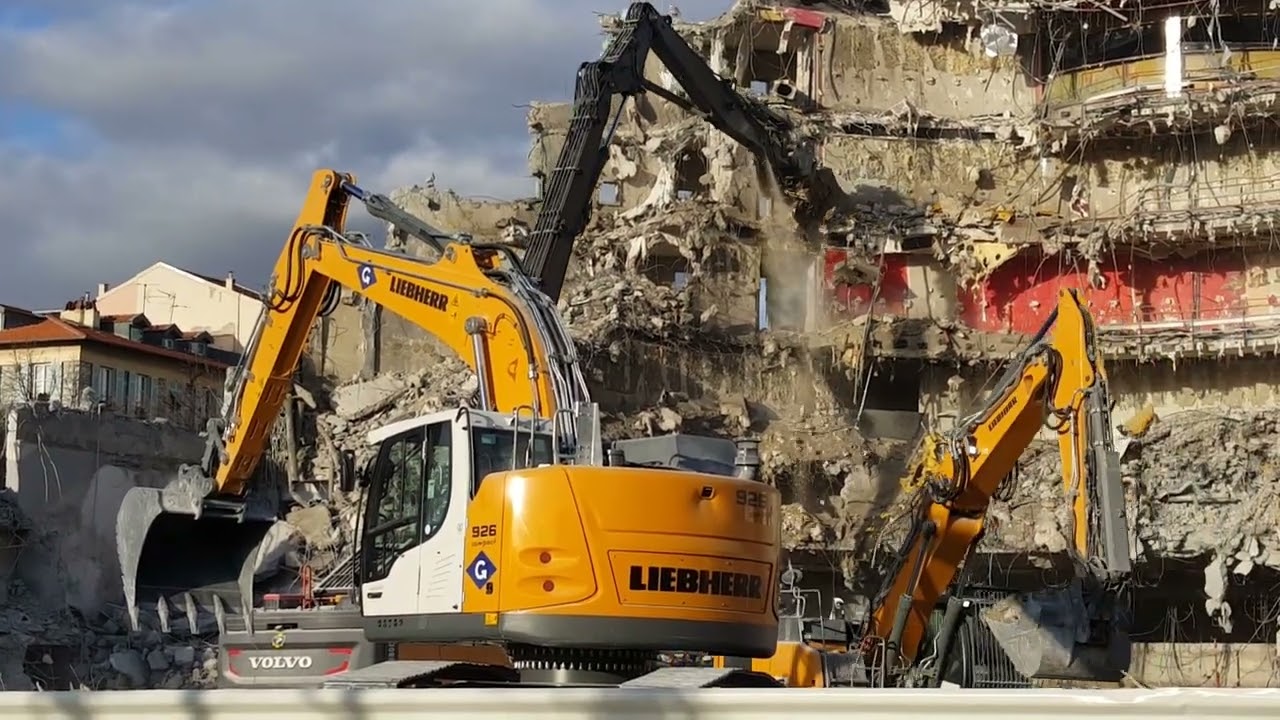Nice, France, destruction du Théâtre de Nice (2022) part 1