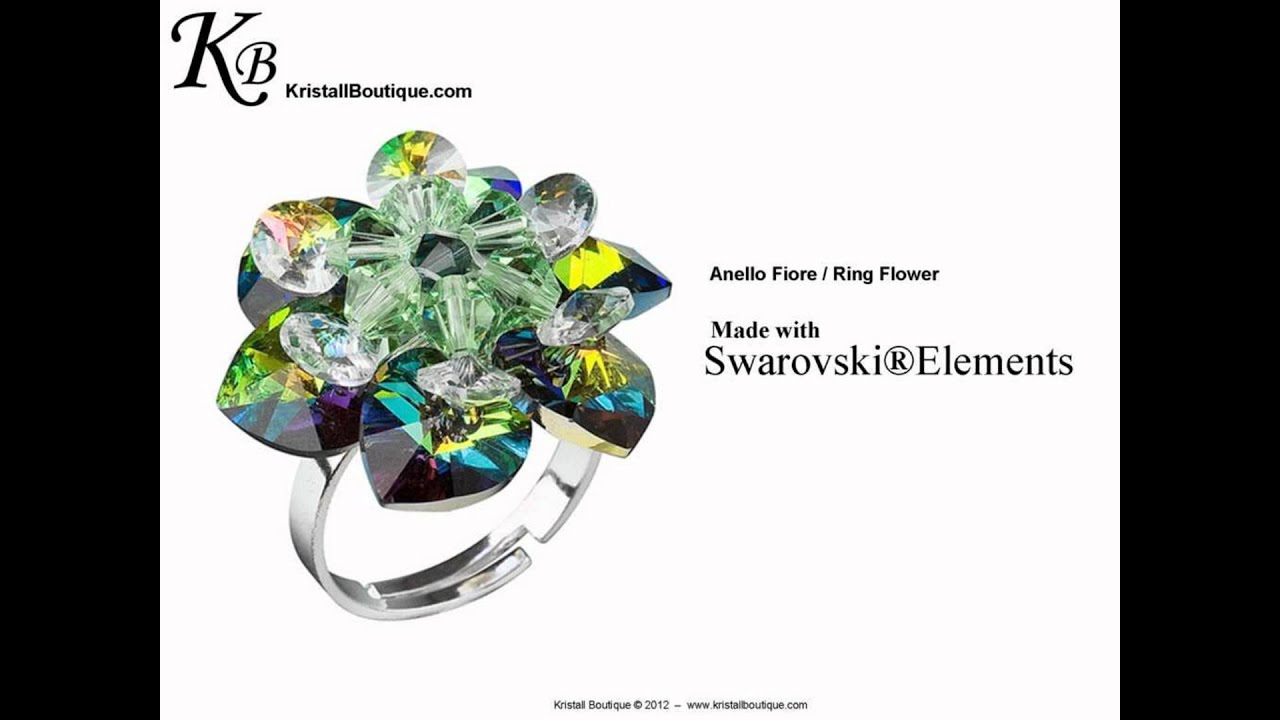 Anello Fiore - Swarovski&reg;Elements