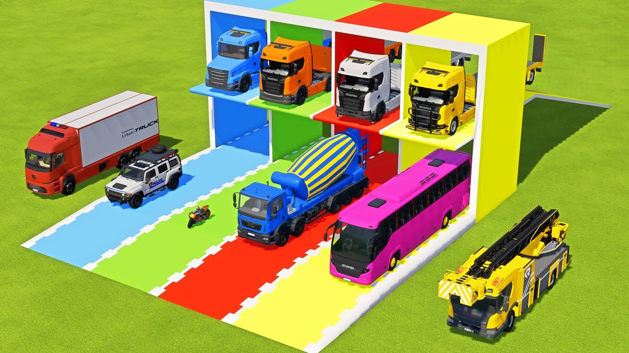 FORD RESCUE, BMW, POLICE CARS & LANDROVER RESCUE MERCEDES, FORD AMBULANCE EMERGENCY TRANSPORT ! FS22