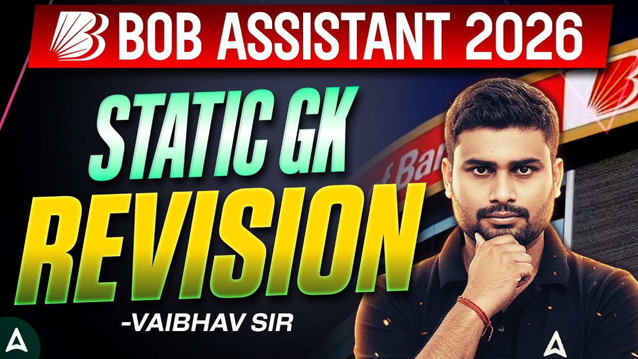 BOB Assistant 2026 | Static GK Revision | By Vaibhav Sir