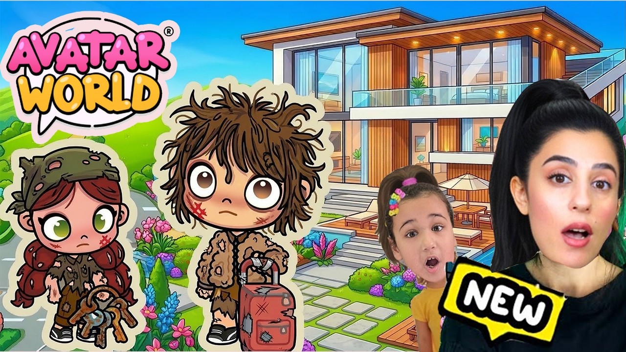 AVATAR WORLD FAKİR AİLE ZENGİN OLDU ESRA GAMES