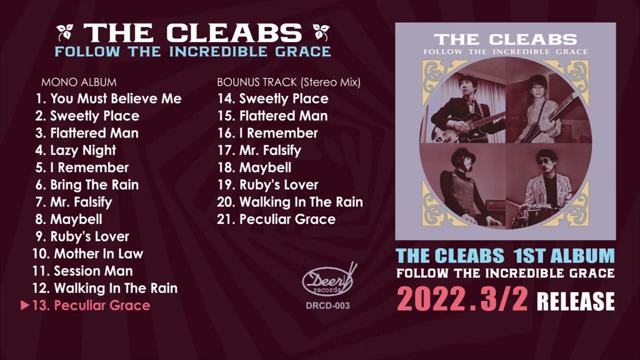 【DIGEST】THE CLEABS  1st Album  - FOLLOW  THE  INCREDIBLE  GRACE -   #britishbeat #freakbeat