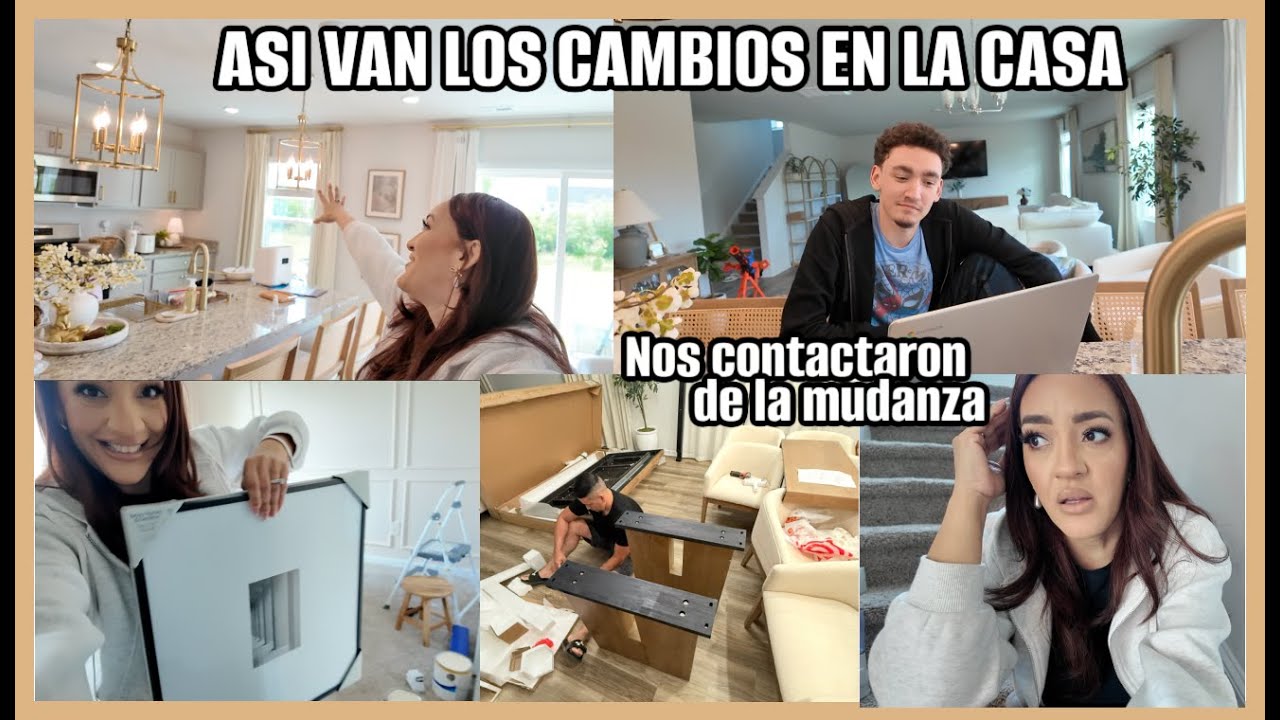 LLEGARON LOS MUEBLES, asi van los cambios en la casa