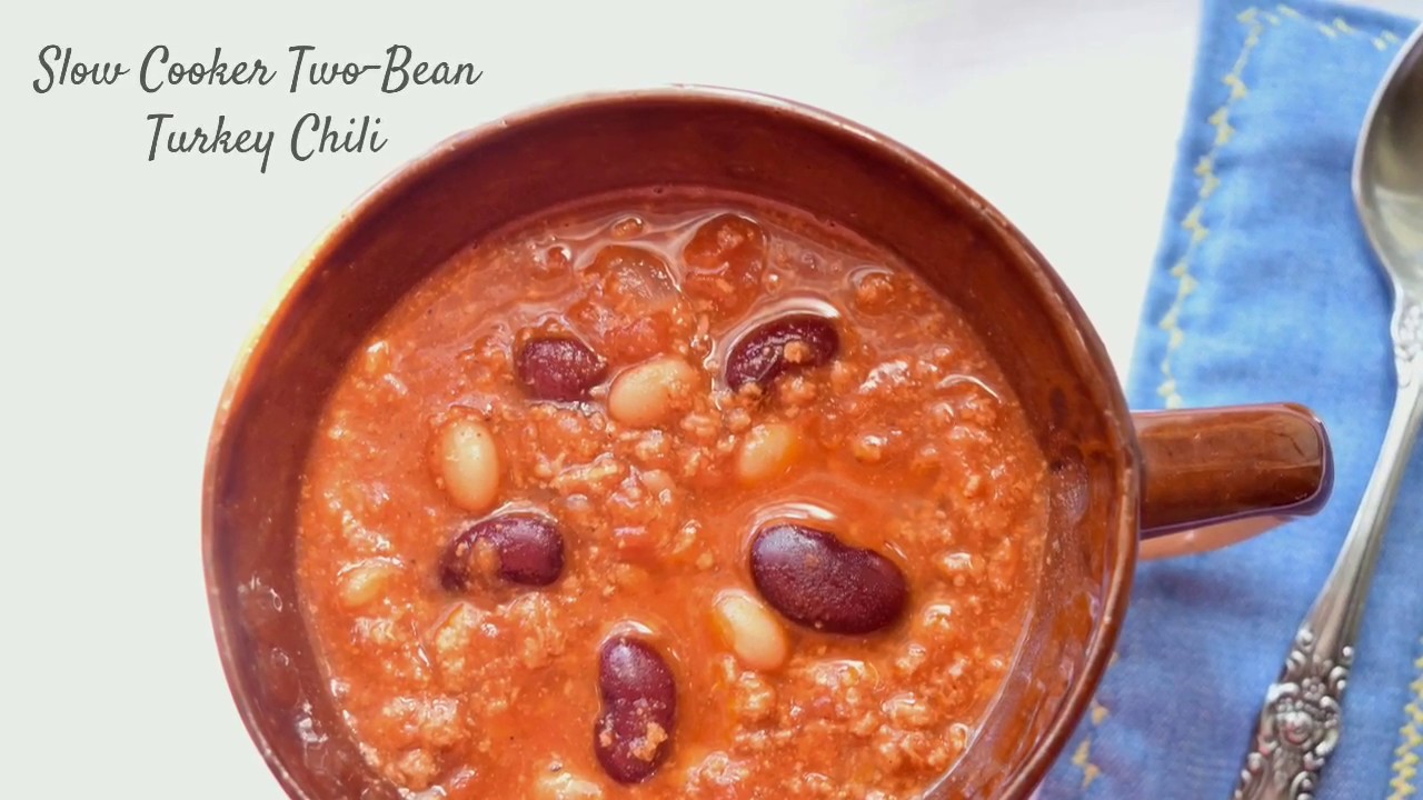 Slow Cooker Two-Bean Turkey Chili