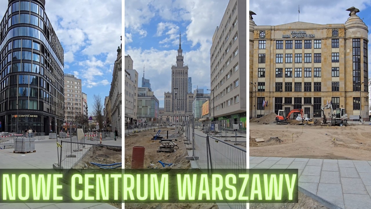 Warszawa / Warsaw Nowe Centrum Warszawy Złota i Zgoda w marcu 2026 / Reconstruction of Złota