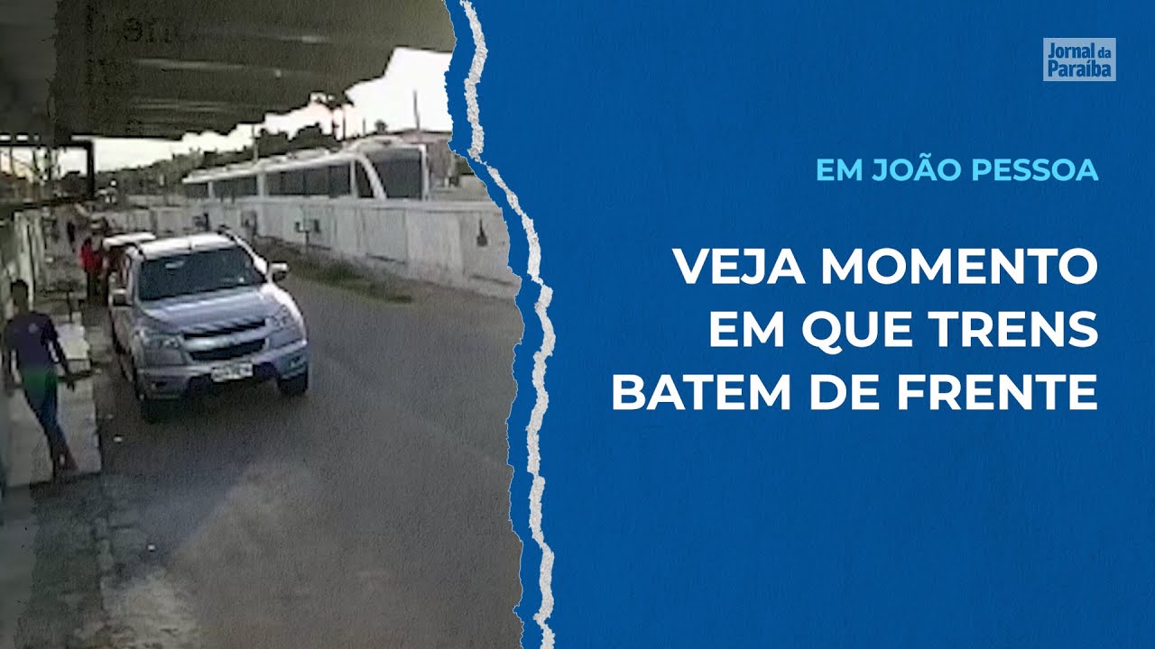 V&iacute;deo mostra momento em que trens batem de frente em Jo&atilde;o Pessoa