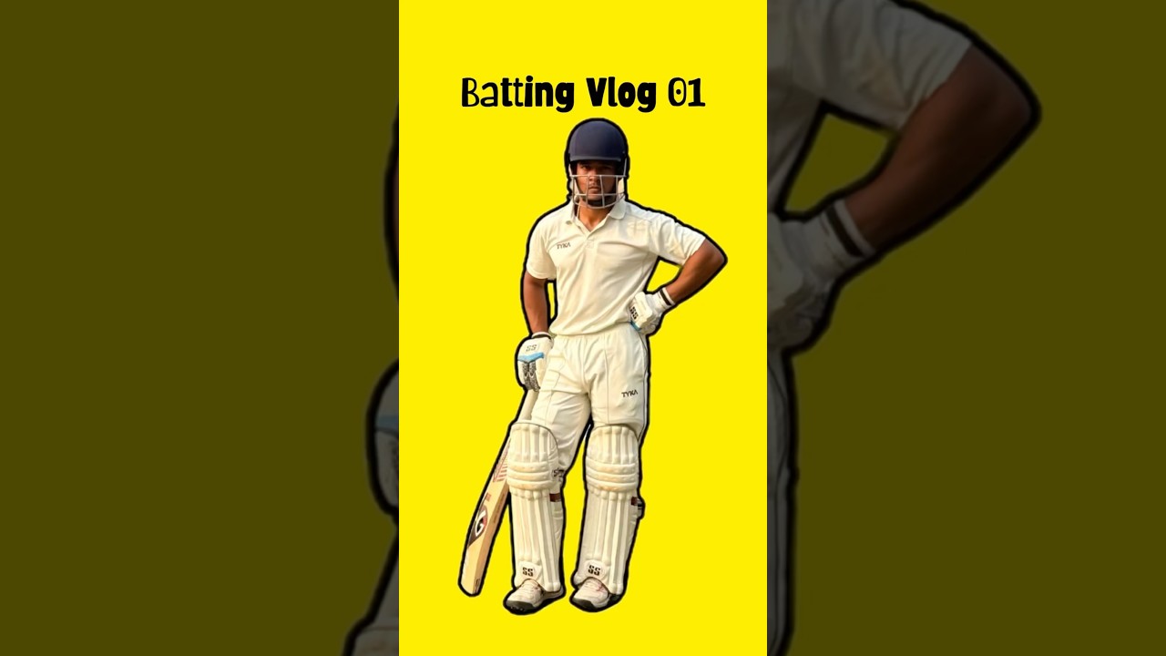 Batting Vlog 01 🏏❤️ #cricketvlog #cricketmatch #matchvlog #cricketshorts #cricketreels #cricket