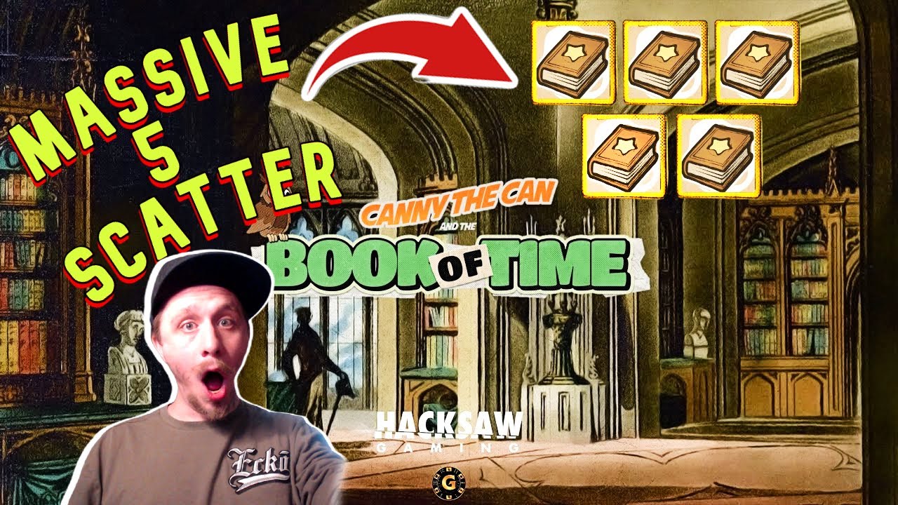 MASSIVE 5 SCATTER On Book Of Time Slot Machine!! HUGE WIN!!