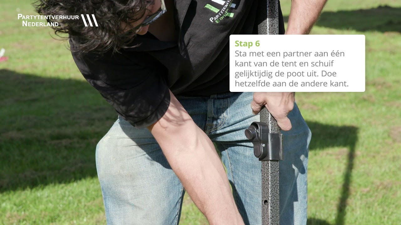 Easy-Up tent Opzetten Handleiding (opvouwbare Partytent, Harmonicatent) - Partytentverhuur Nederland