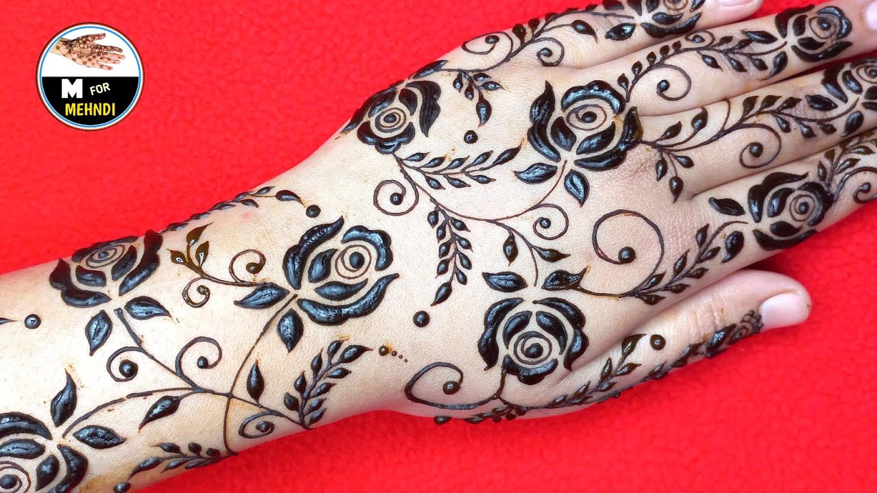 Beautiful & Stylish 🌺 Floral Mehndi For Back Hand | Simple Floral Mehndi Design 2025 | Mehandi