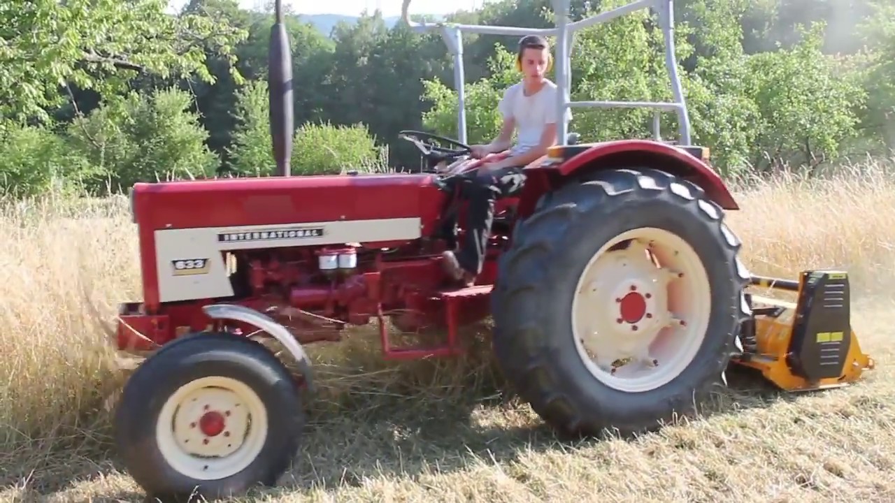 IHC 633 Mulcharbeiten mit Müthing 160