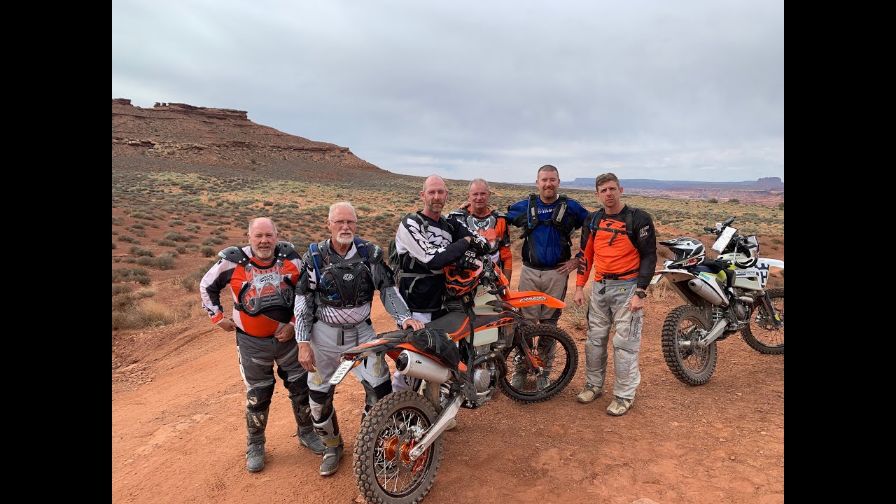 Moab Day 2 The White Rim Trail riden by 6 crazy guys on KTM's and one Husqvarna