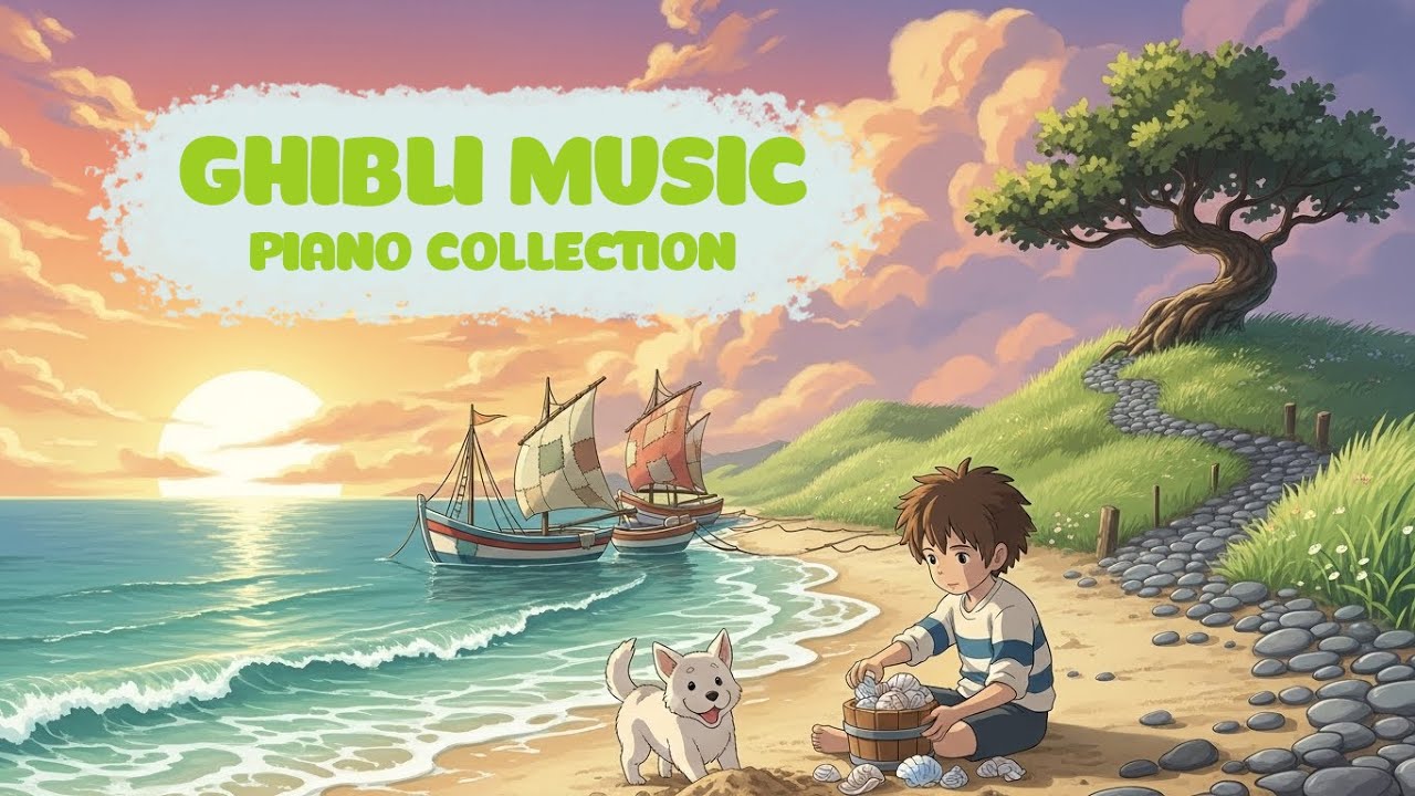 A gentle pause in the day ⏸️🌿Ghibli piano flows gently for quiet living 🎼🌙