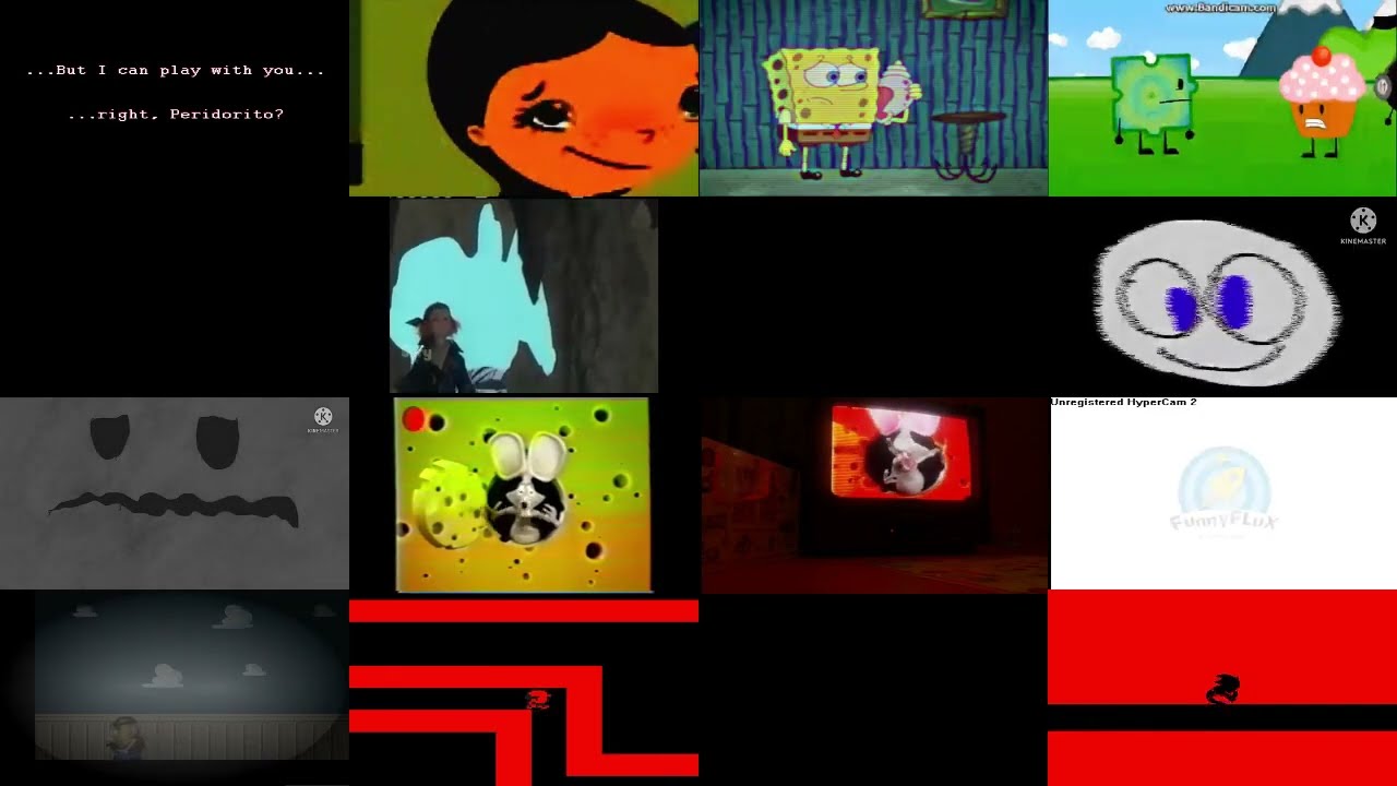 (REQUESTED) 16 Creepypasta Videos Upcoming Jumpscares Played At Once 16