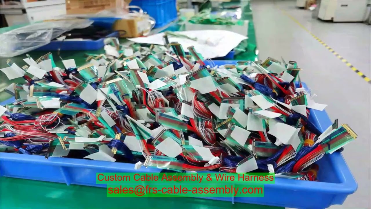 Fabryka montażu kablowego DF19-20P 1CH 8-bitowa LVDS kabel 2 rzędy kabla Coficab LCD Pin 3 4 Uziemio