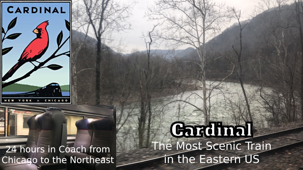 Riding Amtrak's Mighty Cardinal (in Coachclass) from Chicago to the Northeast!