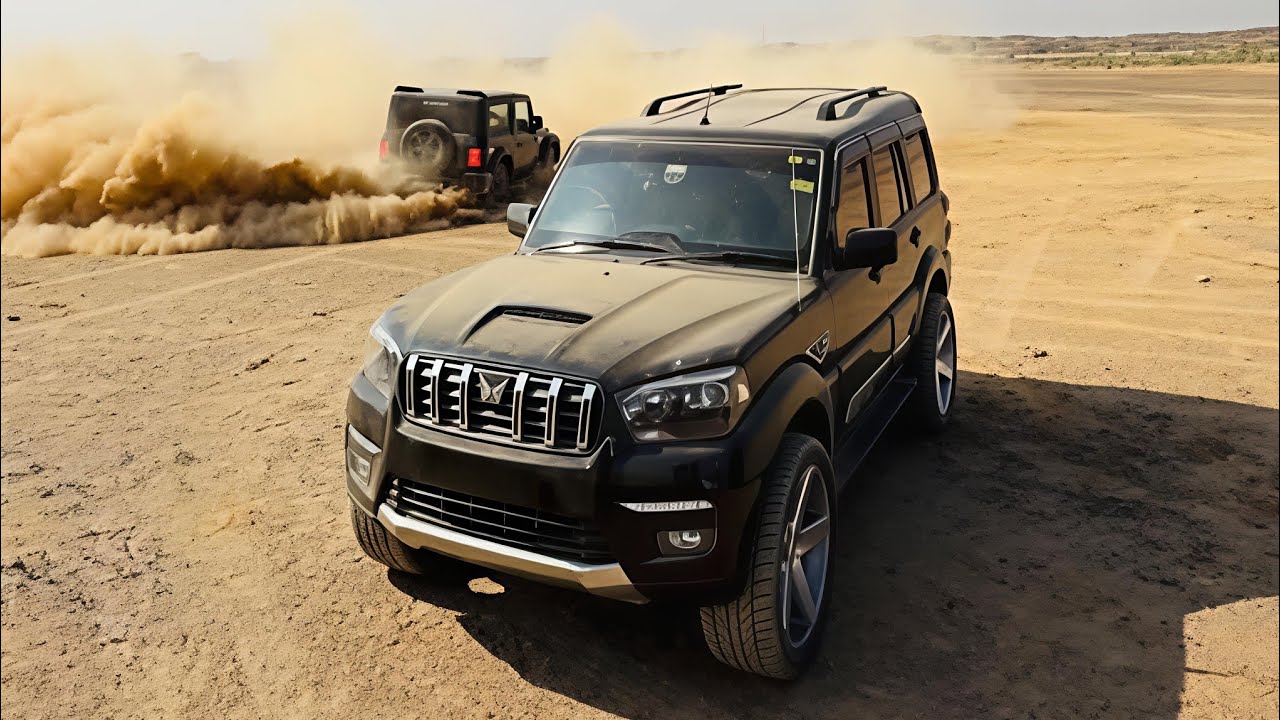 Black Scorpio Off-roading_🔥|#mahindra #scorpio #offroad #trending #viral #explore