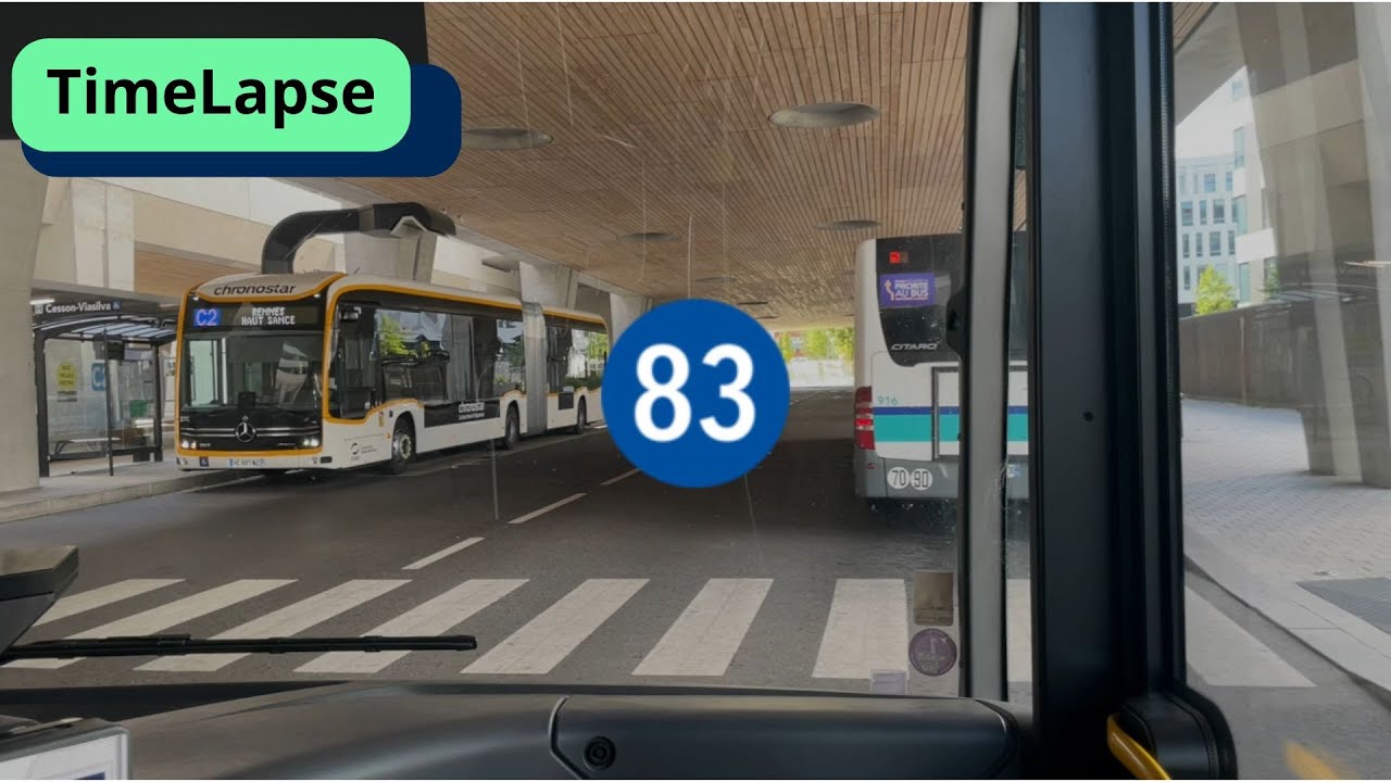 Bus Ligne 83 - Rennes - [TimeLapse]