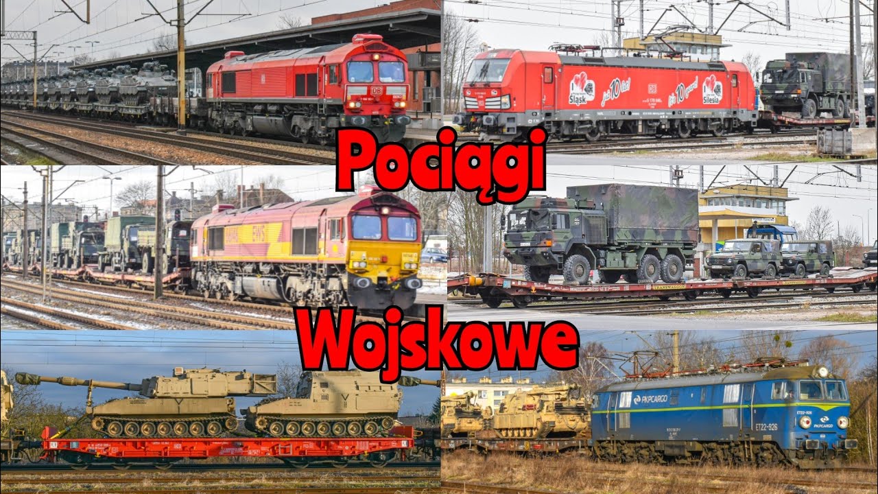 Pociągi Wojskowe na Polskich torach | 66136 | X4EC-048 | 66148 i inne