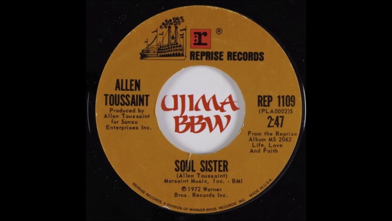 ALLEN TOUSSAINT   Soul Sister   REPRISE RECORDS   1972