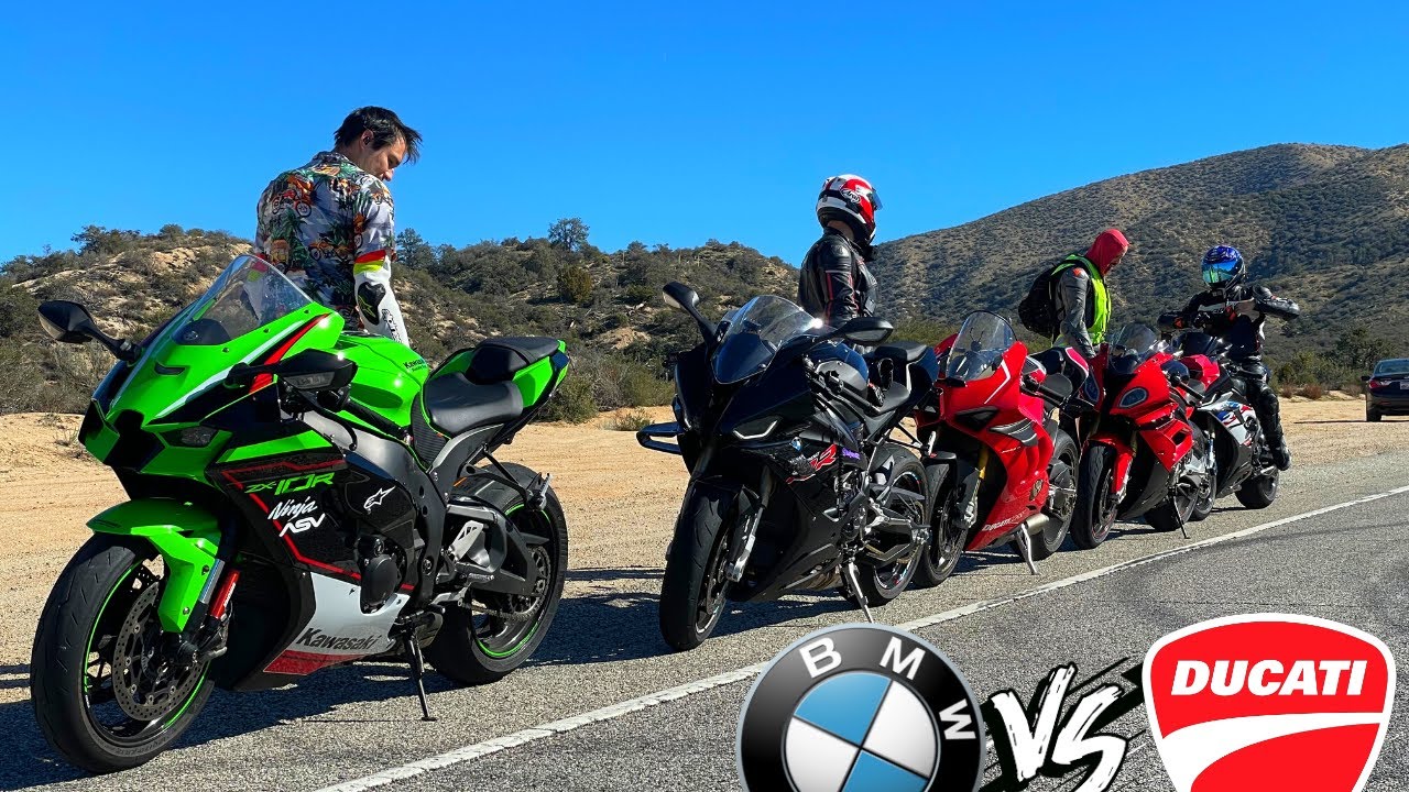 Super Bikes RACING (190 MPH) + Canyon Riding