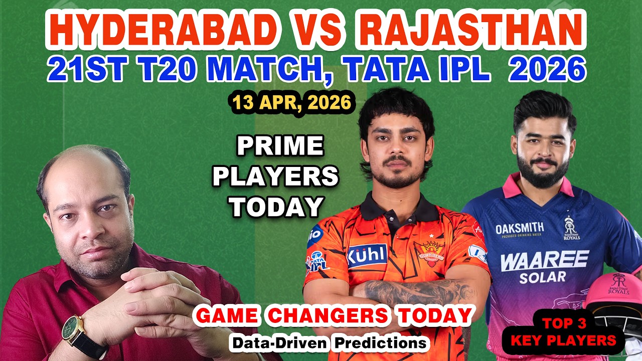 SRH vs RR Today Match Analysis | SRH vs RR Dream11 Prediction | IPL 2026 | Grand League Team Today