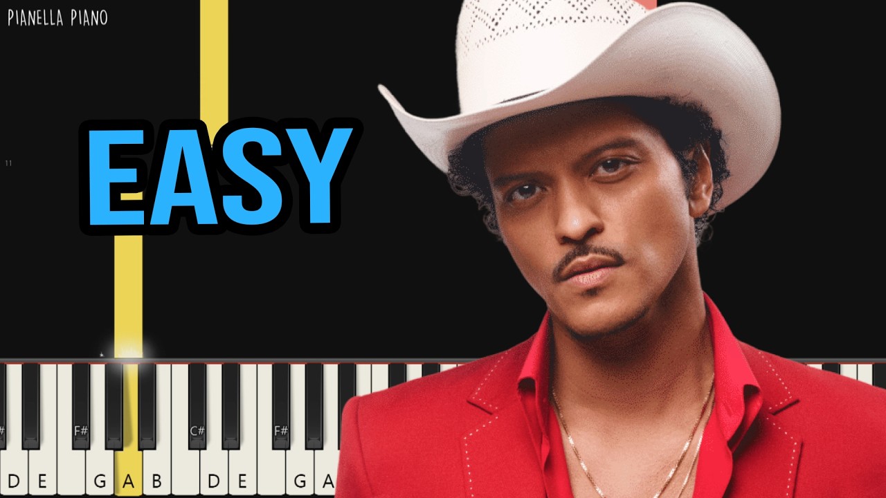 Bruno Mars - Risk It All | EASY Piano Tutorial by Pianella Piano