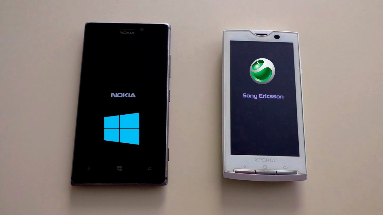 Nokia Lumia 925 vs Sony Ericsson X10i Bootanimation