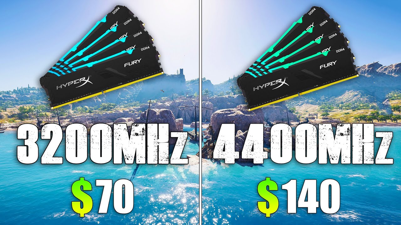 3200MHz vs 4400MHz RAM Test in 9 Games
