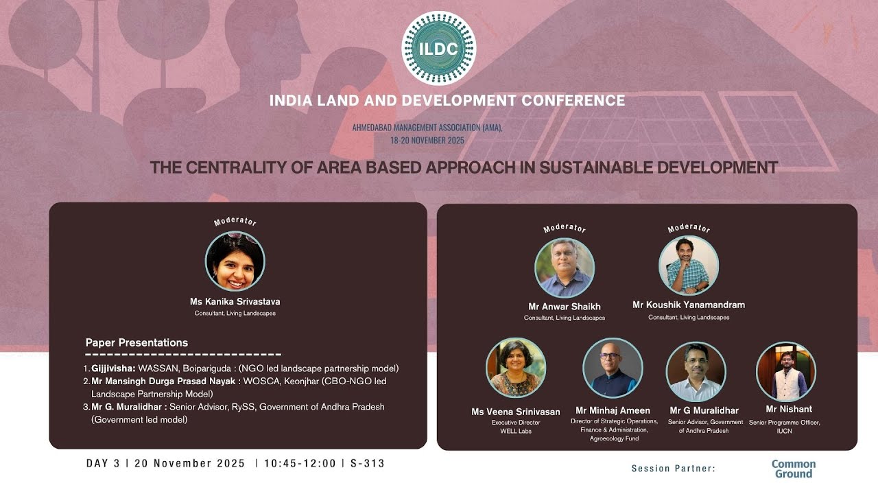 S-313 | The Centrality of Area Based Approach in Sustainable Development