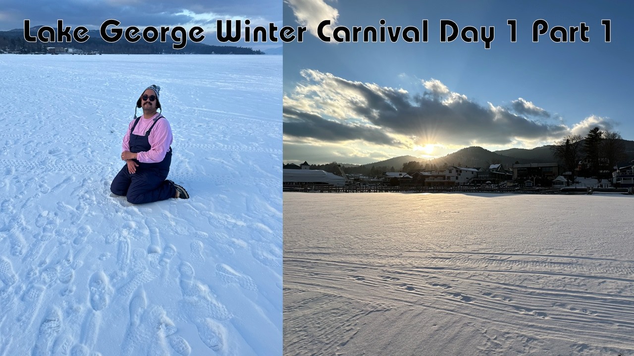 Lake George Winter Carnival Day 1 Part 1  | Frozen Lake Walk, ATV Poker Run & Polar Plunge