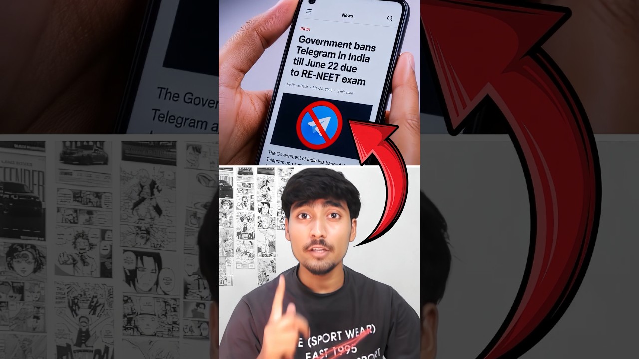 India BANS Telegram Before RE-NEET 2026?!🚨 #shorts