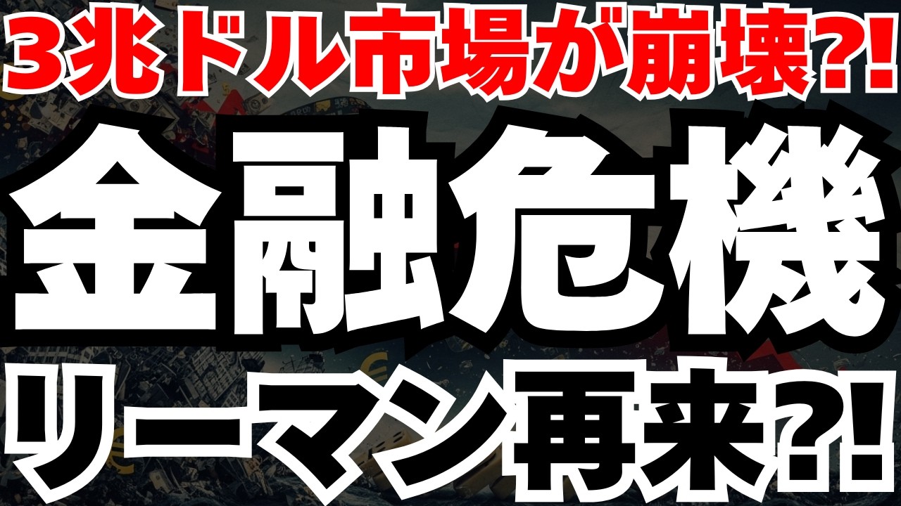 【リーマン再来⁈】3兆ドル市場が崩壊寸前⁈大手生保が抱える時限爆弾と日本株の今後