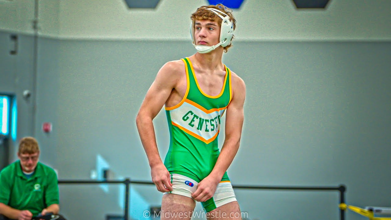 145 – Josh Hock {G} of Geneseo IL vs. Sayf Afeef {R} of Burlington Central IL