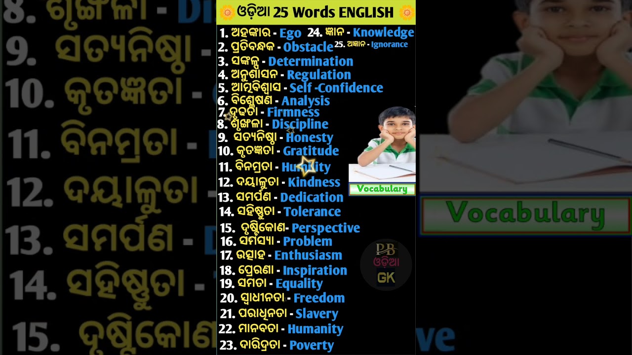 ଓଡ଼ିଆ ରୁ English ଅନୁବାଦ 🙏 Odia To English Translation |odia gk | gk in Odia | short video