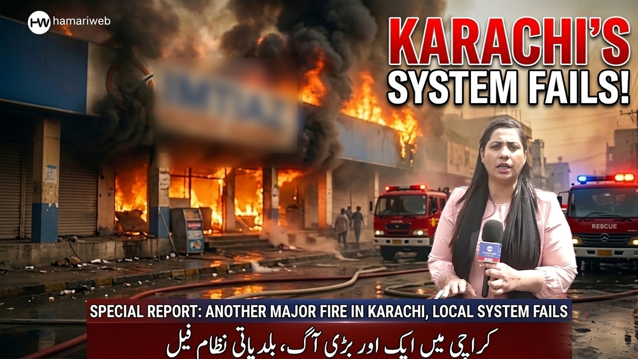 Massive Fire Breaks Out in Karachi Imtiaz Super Market | Smoke, Chaos & Rescue Operation | Hamariweb