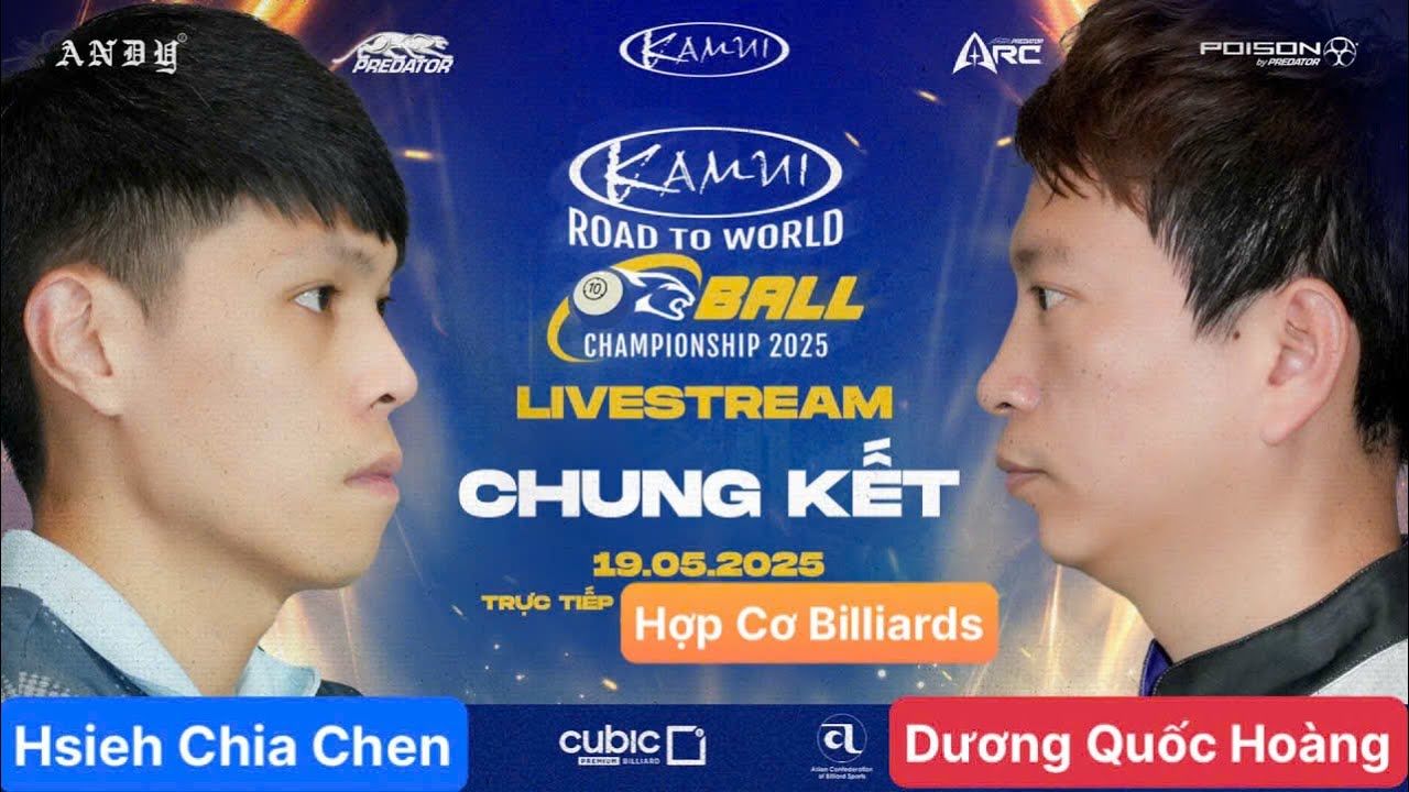 Live 🔴 Hoàng Sao Hỏa - Hsieh Chia Chen | Chung kết🏆 Kamui Road To World 10-Ball Championship 2025 🏆