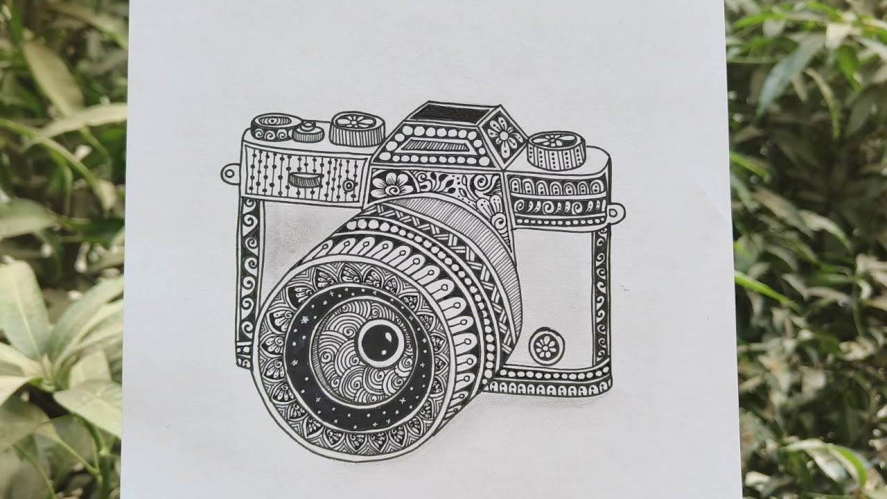 How to draw Mandala Art Camera |Mandala Art Design|Mandala Art |Step-by-Step #mandaladesign #art