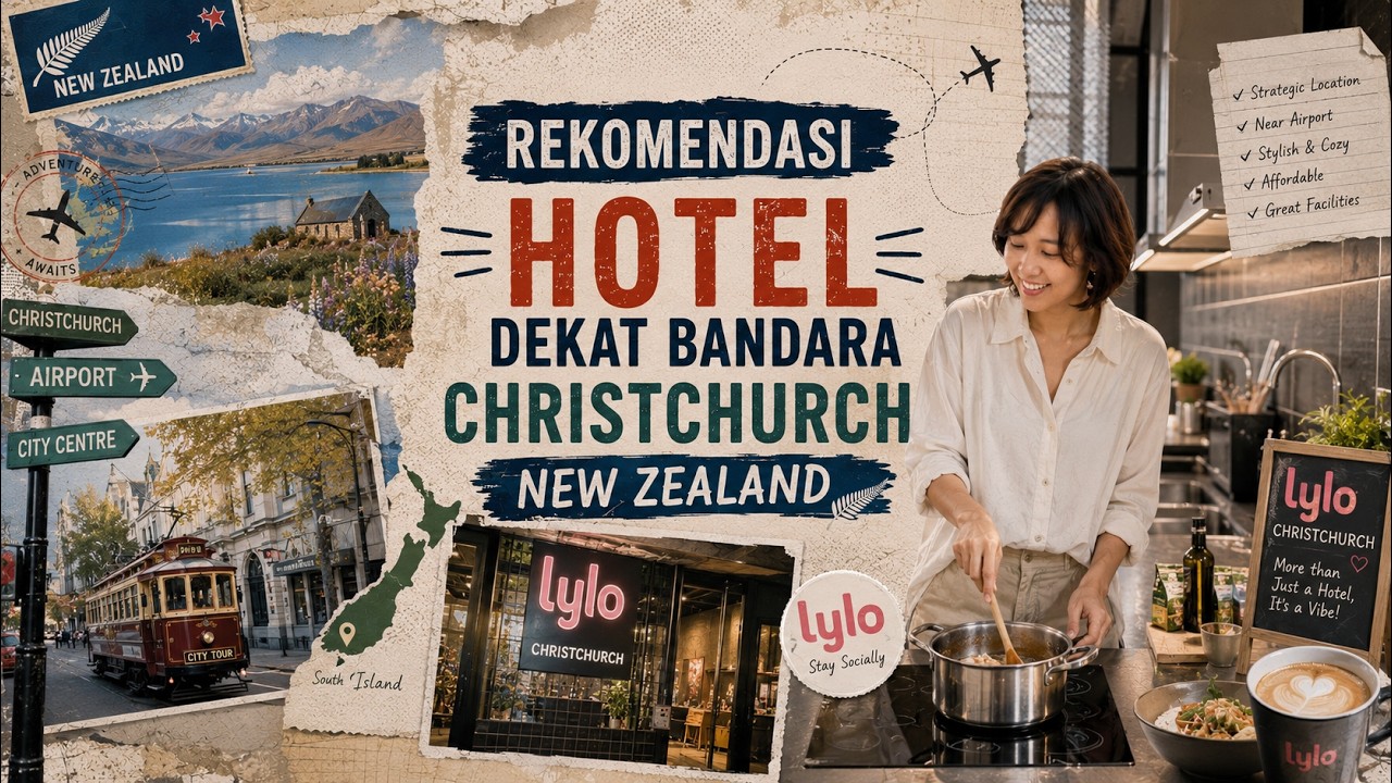 REKOMENDASI HOTEL DEKAT BANDARA CHRISTCHURCH NEW ZEALAND #newzealand #hoteldekatbandaraChristchurch