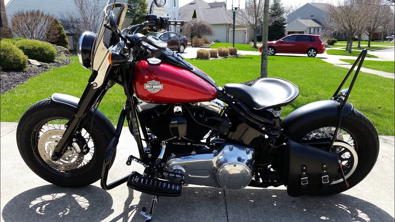 Harley Davidson Custom Softail Slim Bobber Style - Walk Around and Review