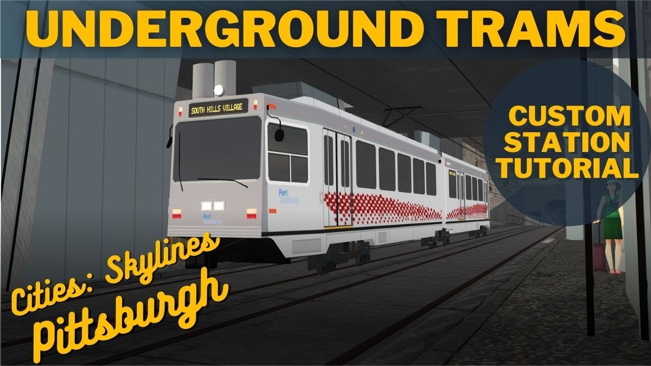 Easy Underground Tram Station | Cities: Skylines Tutorial