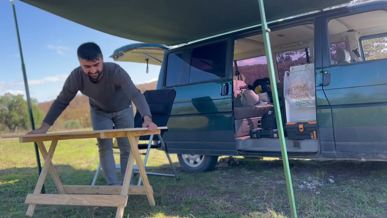 Spontaneous short trip with #vw #t4 #multivan and #homemade #drone