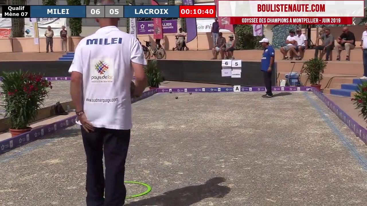Tête-à-tête Henri LACROIX vs Pascal MILEI - Pétanque à Montpellier - Juin 2019