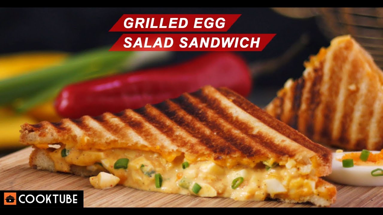 Grilled Egg Salad Sandwich | Grilled Sandwich Recipe | Quick Sandwich Recipes