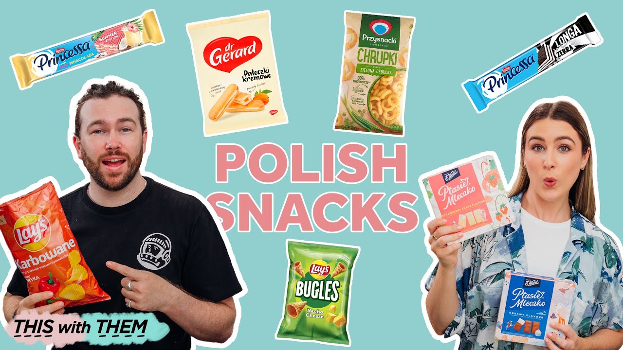 British people try Polish snacks!