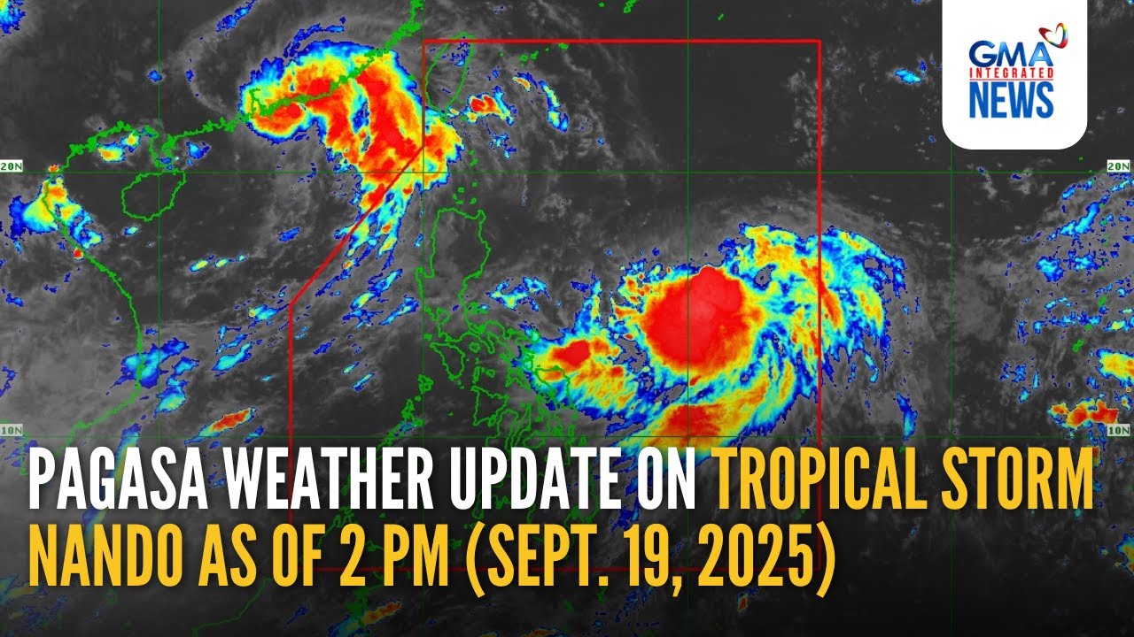 PAGASA weather update on #NandoPH as of 2 PM (Sept. 19, 2025) | GMA Integrated News