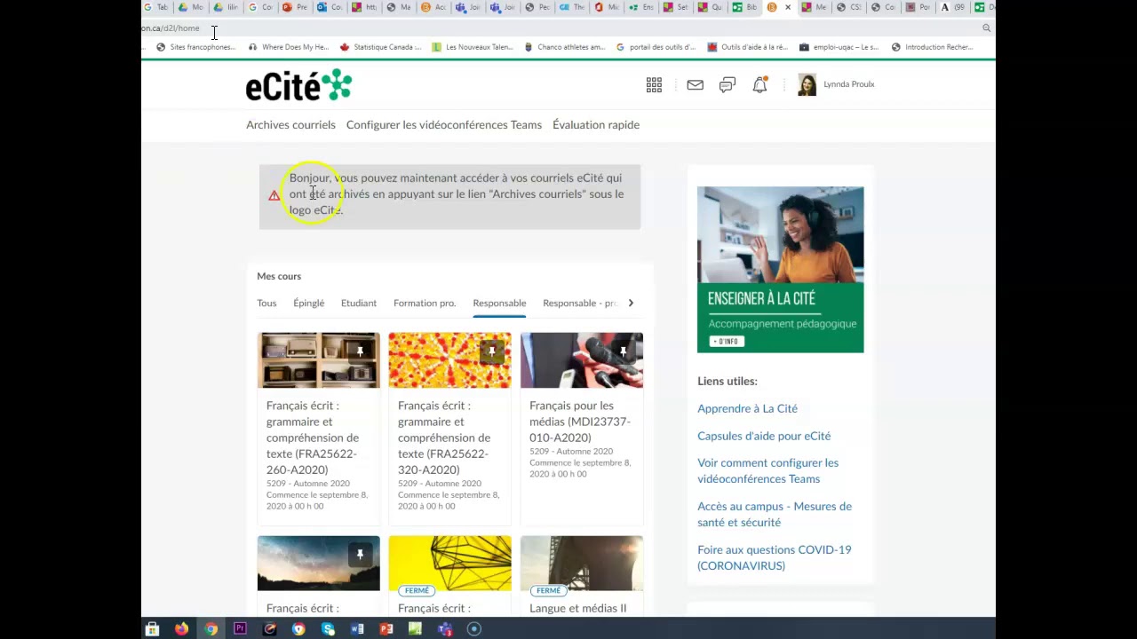 Comment se brancher à Microsoft team via votre e-cité